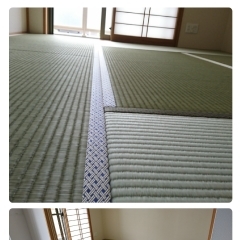 八王子市 椚田町 めじろ台近くの畳屋です。福生市のマンション一室に表替え畳敷き込み。