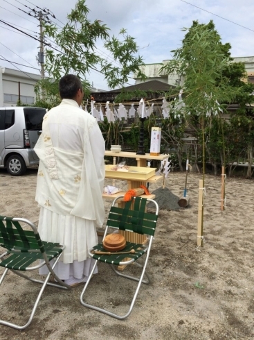 「東京都新島村にて地鎮祭を執り行いました。」