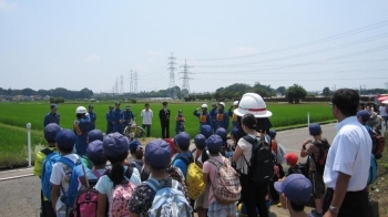 操法訓練を見学しました