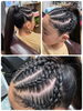 かわいく仕上がる！編み込みスタイル「ヘアアレンジ☆コーンロー✩.*˚」