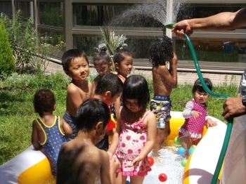 夏休みなので卒業生も参加