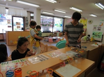 パパ･ママの豊富なアイディアで素敵なおもちゃができました！♪