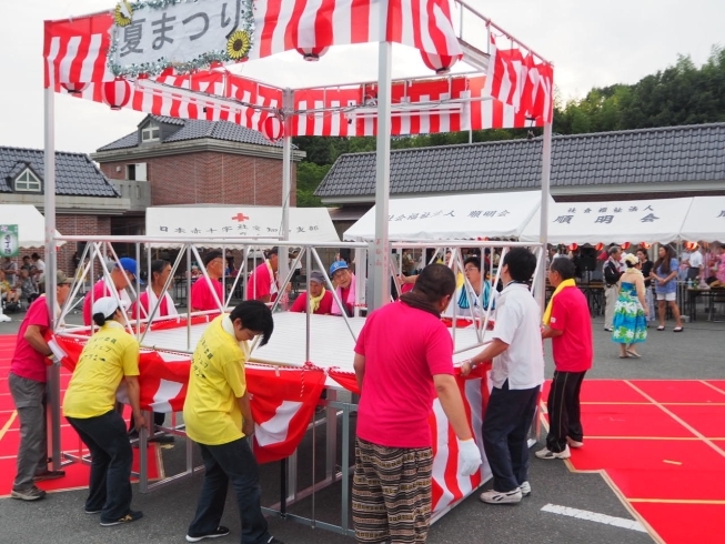 「間もなく盆踊り【午後5時半】」