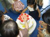 おいしそうなケーキができました「今日はお誕生日会がありました。」