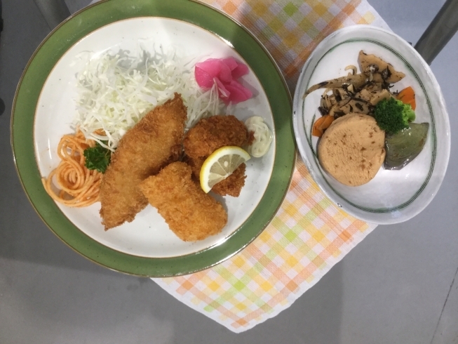 「本日のAランチ 海鮮フライランチ 480円」