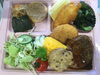 「本日のAランチは和洋中プレートランチ480円です。」