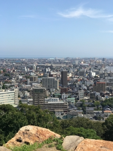 「城山からの眺め 最高です」