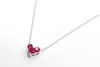 スタージュエリー ミステリアスハート ルビー0.25ct ネックレスお 