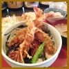 豪快にえびを食らう！