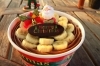「チョコレートと岡山バナナのジェラートケーキ」