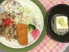「今日の Aランチ480円  焼肉とフライ」