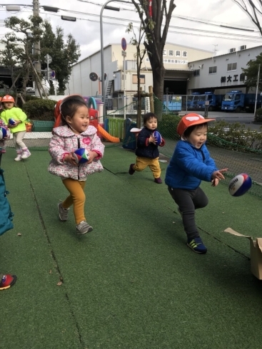 「今年最初の保育園での体操授業」