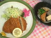 「本日のAランチ480円は とんかつランチです。」