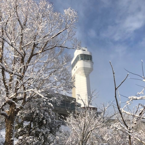 「五老ヶ岳の雪景色」