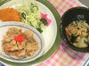 「本日のAランチ480円 焼肉とフライです。」