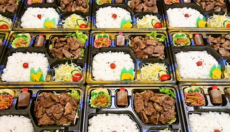 「焼肉弁当 大好評❗」