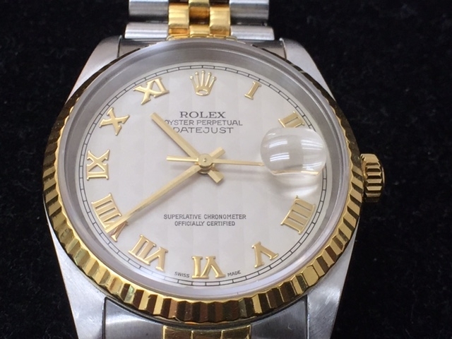 「「ロレックス」(ROLEX)  16233 腕時計　お買取りさせて頂きました。 　ブランド時計、貴金属、ダイヤ、色石の「生前整理」「遺産相続」　買取りと査定は「チケット大黒屋」金町北口店」