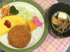 「本日のAランチ480円は メンチカツとオムレツ」