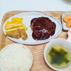 ハンバーグセット「今日のお友達」