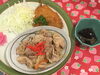 「本日のAランチ480円は 焼肉とフライです。」