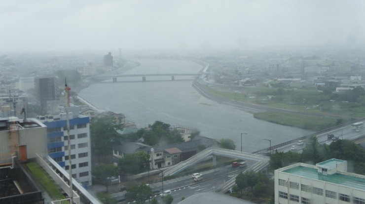 「豊橋の大雨情報」