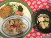 「本日のAランチ480円は 焼肉とフライです。」