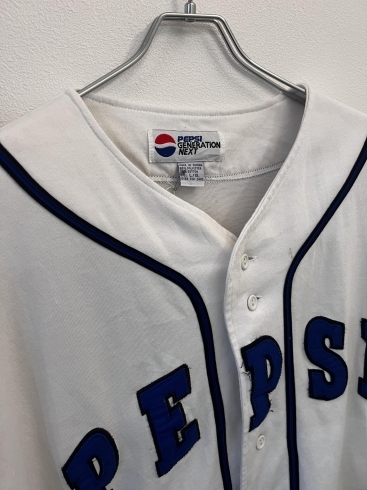 PEPSI ベースボールシャツ「PEPSI ベースボールシャツ【千葉駅・千葉中央駅徒歩7分にある古着屋です！80 ～90sのアメリカ・ヨーロッパ古着、メンズ・レディース取り扱いあります◎】」