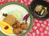 「本日のAランチ480円は 鳥からとコロッケ」