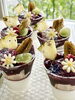 アサイーとヨーグルトクリームのパンナコッタ「ビタミンカラーの夏ケーキ出揃いました。」
