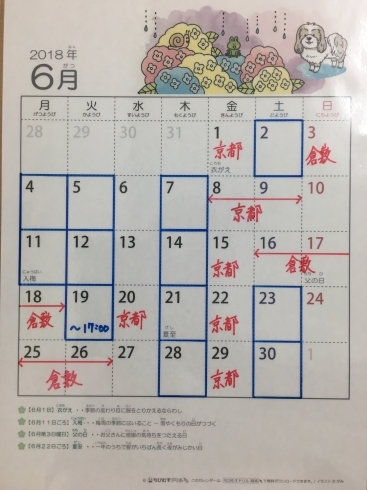 「6月の日程」