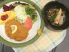 「本日のAランチ480円は ヒレカツとオムレツです。」