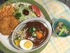 「本日のAランチ480円は チーズインハンバーグです。」