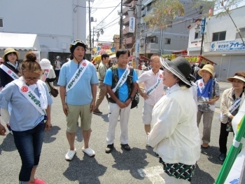 各班の出発前には笠松会長よりあいさつがありました!