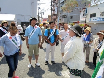 各班の出発前には笠松会長よりあいさつがありました！