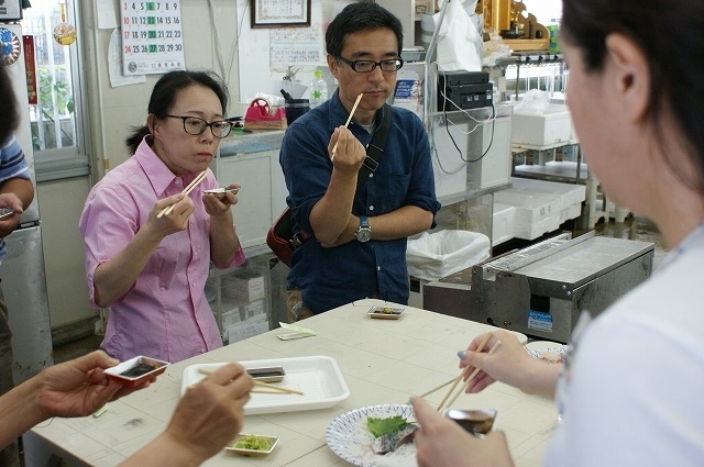 「お魚ゼミ　６／２４（日）「丸アジさばき講座」開催しました　その１」