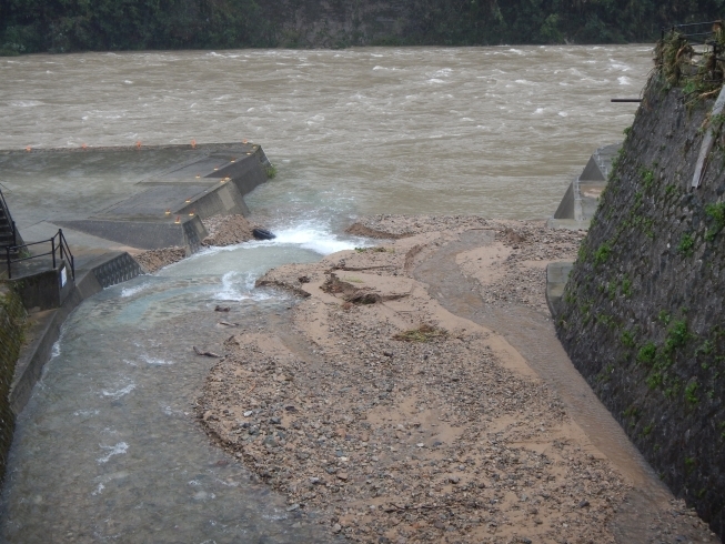 「7月5日からの豪雨によるカヌー公園の被害状況」