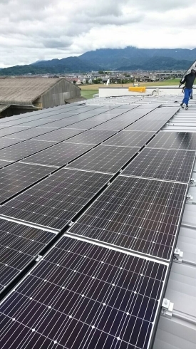 「太陽光発電システム設置工事！」