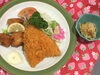 「本日のAランチ480円は アジフライとトリカラです。」