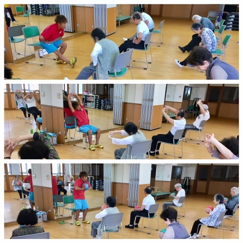 「本日午後からは、健康運動指導士の川村先生の健康体操を1時間！！」