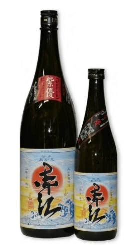 「㈱落合酒造場 ・　芋焼酎『限定　 赤江・あかえ』入荷です。都城産緑肥栽培「紫優」使用・無濾過仕上げ。」