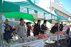 地場産の新鮮野菜を販売！