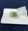 表千家流の初釜でいただく薯蕷饅頭（中は緑色の餡）「【銀座　茶道教室】茶道表千家教室　新年の初釜を開催しました🎍」