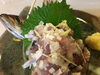 「釣り鯵の刺身？なめろう？たたき？」