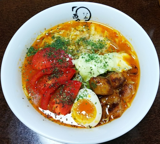 「西や花園店9月限定ＴＯＭＡＴＯらーめん」