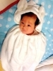 『理央』ちゃん 2ヶ月の時の写真です。<br> (平成25年3月6日生まれ)<br>♪はじめまして!我が家に産まれた理央ちゃん。彼女が笑うと家の中があたたかい雰囲気に自然となります。産まれてきてくれてありがとう!♪