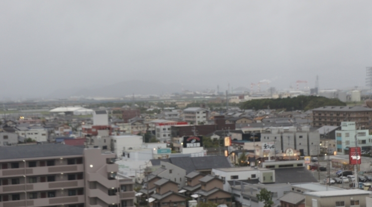 「台風24号接近・豊橋　午後6時」