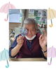 「雨だれのつるし飾りを作りました【富士見・原村の福祉施設ひなたぼっこ】」