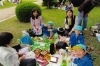 春の祖父母ハイキング。
近くの公園で遊んだ後のお弁当は最高！「入善町立南部保育所」
