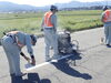 「区画線施工現場の安全誘導【交通誘導・イベント警備・ドローン空撮は、サンプラス下越へ！】」