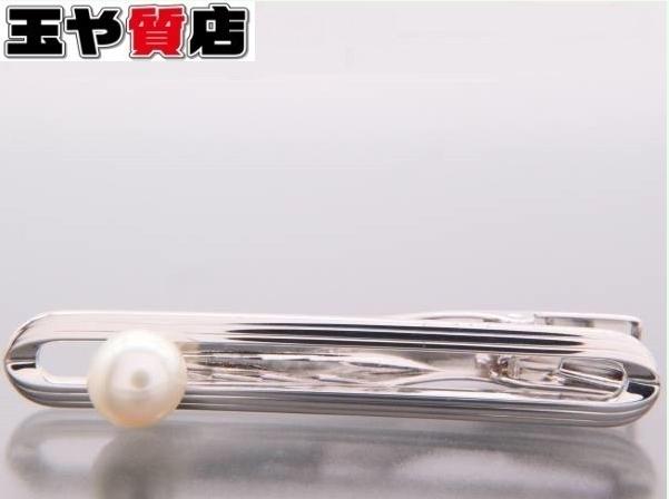 「ミキモト Mikimoto パール7ミリ タイバー SV刻印販売中！ 玉や質店 千葉県市川市 本八幡駅」